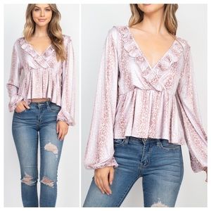 Slip into the Wild Peplum Top